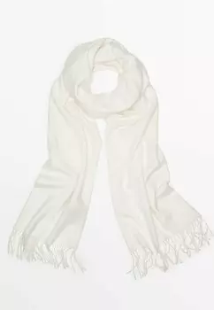 Шарф WITH FRINGING Massimo Dutti, белый