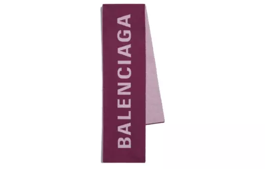 Шарф женский Balenciaga трикотажный, розовый