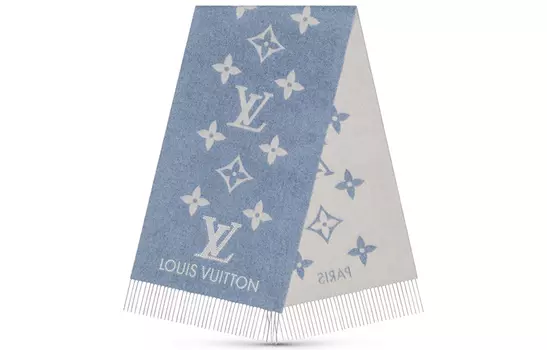 Шарф женский Louis Vuitton, сини-серый