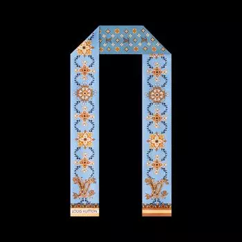 Шарф женский Louis Vuitton, синий