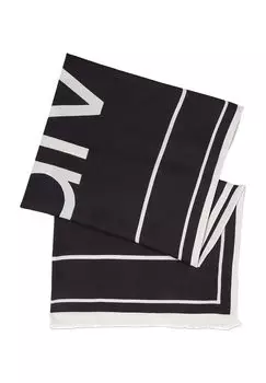 Шарф женский с логотипом Calvin Klein, цвет Black White