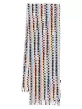 Шарфы зигзагообразной формы Missoni, синий