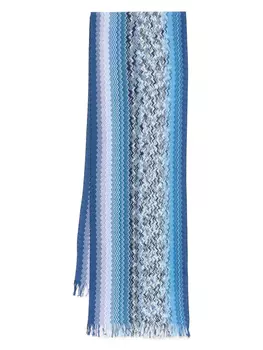 Шарфы зигзагообразной формы Missoni, синий