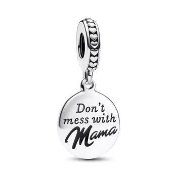 Шарм Mama Engravable Dangle Pandora, стерлинговое серебро