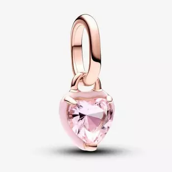 Шарм-подвеска Pandora ME Chakra Heart Mini, розовое золото/розовый