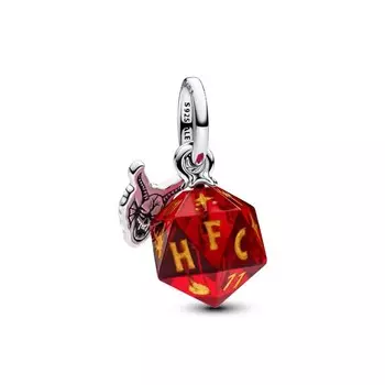 Шарм Stranger Things Hellfire Club Dice Dangle Pandora, стерлинговое серебро