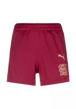 SHE MOVES THE GAME тренировочные шорты женские PUMA, красный