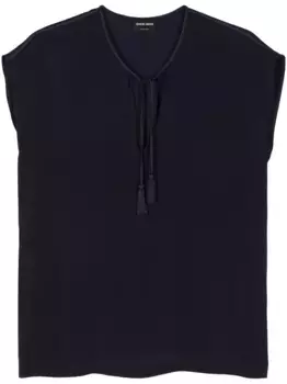 Шелковая блузка GIORGIO ARMANI, синий