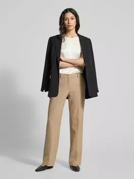 Шелковая блузка прямого кроя с рукавами 1/2 Emporio Armani, белый