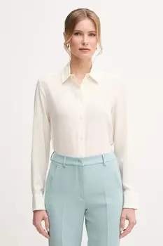 Шелковая рубашка Weekend Max Mara, бежевый