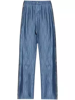 Шелковые брюки ETRO, синий