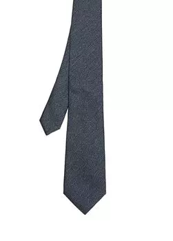 Шелковый галстук Canali, серый
