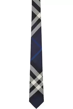 Шелковый галстук Check Burberry, синий