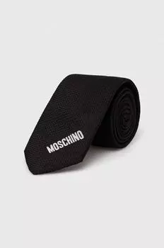 Шелковый галстук Moschino, черный