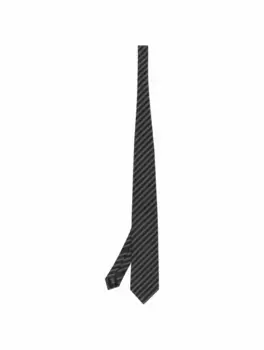 Шелковый галстук в полоску Zegna, мультиколор