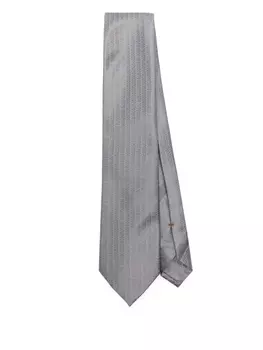 Шелковый галстук Zegna, серый