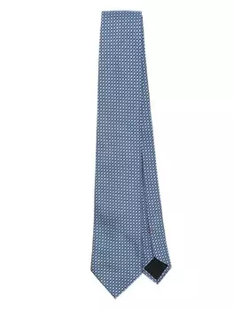 Шелковый галстук Zegna, синий