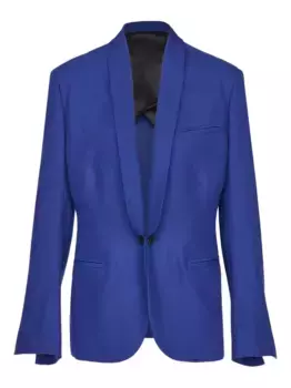 Шелковый пиджак Ferragamo, синий