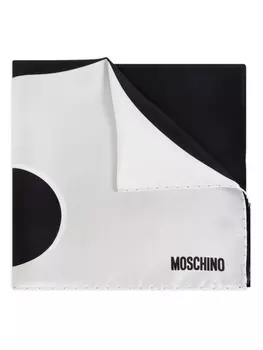 Шелковый платок Moschino, черный