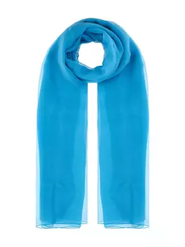 Шелковый шарф Alberta Ferretti, синий