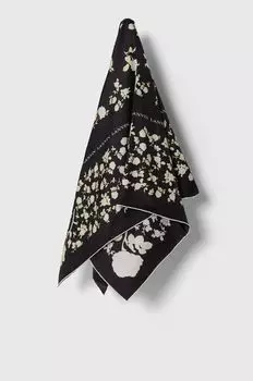 Шелковый шарф Lanvin, черный
