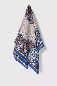 Шелковый шарф Weekend Max Mara, синий