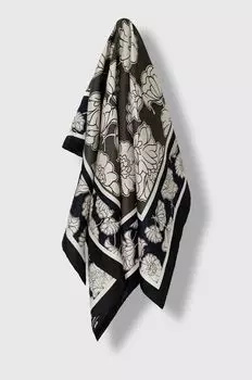 Шелковый шарф Weekend Max Mara, темно-синий