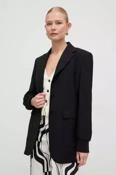 Шерстяная блейзер Weekend Max Mara, черный