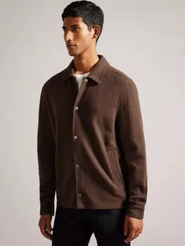 Шерстяная куртка Eason Ted Baker, кэмел