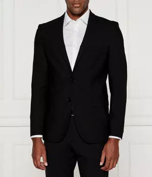 Шерстяная куртка Regular fit Hugo, черный