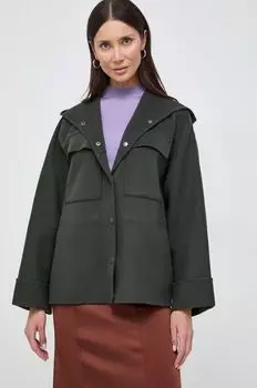 Шерстяная куртка Weekend Max Mara, зеленый
