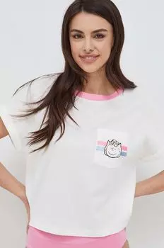 Шерстяная ночная рубашка для Peanuts United Colors of Benetton, бежевый