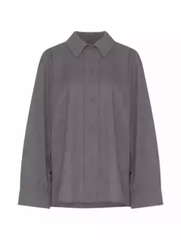 Шерстяная рубашка Jil Sander, серый