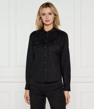 Шерстяная рубашка Regular fit Michael Kors, черный
