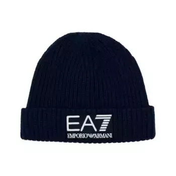Шерстяная шапка Ea7, синий