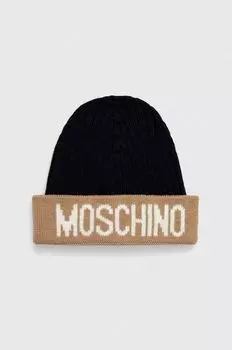 Шерстяная шапка Moschino, бежевый