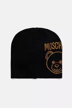 Шерстяная шапка Moschino, черный