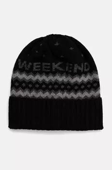 Шерстяная шапка Weekend Max Mara, черный