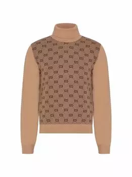 Шерстяная водолазка с монограммой Gucci