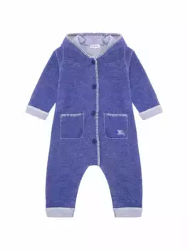 Шерстяное боди EKD Burberry, тёмно-синий