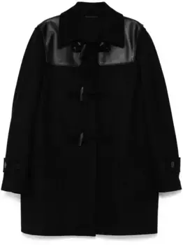 Шерстяное пальто-дафлкот Givenchy, черный