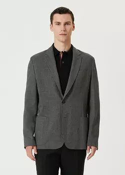 Шерстяное пальто Paul Smith, серый