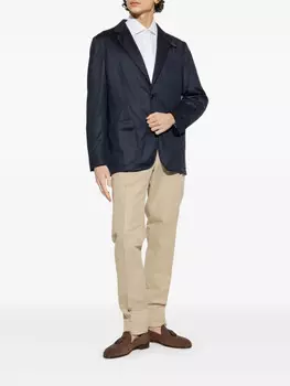 Шерстяной блейзер Brioni, синий