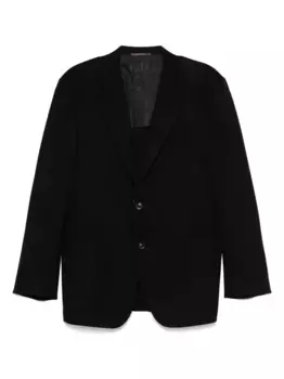 Шерстяной блейзер Canali, черный