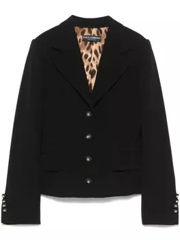 Шерстяной блейзер Dolce & Gabbana, черный