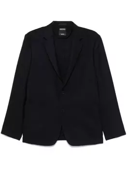 Шерстяной блейзер Zegna, черный