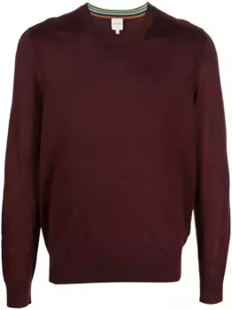 Шерстяной джемпер Paul Smith, красный