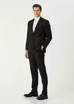 Шерстяной костюм Canali, черный