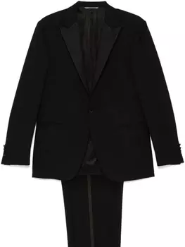 Шерстяной костюм Canali, черный