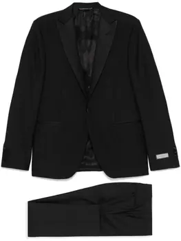 Шерстяной костюм Canali, черный